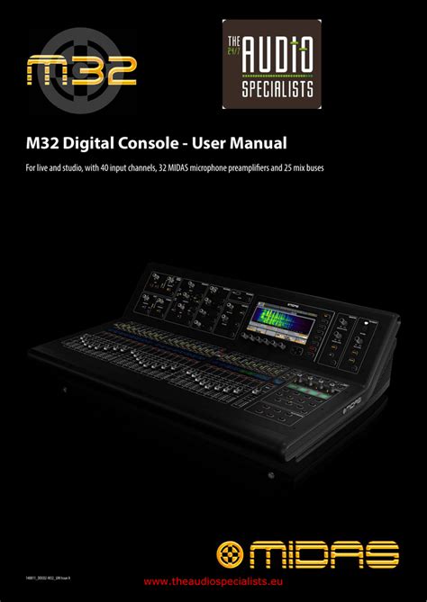 Midas M32 User manual .
